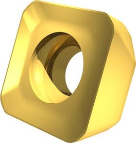 Fräswendeschneidplatte ISO SNMT 1205AZSR-R:M8340 D.5,2mm PVD beschichtet Gold - VPE: 10