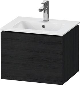 Duravit WTU Compact L-CUBE 400x520x421mm, 1 Auszug eiche schwarz