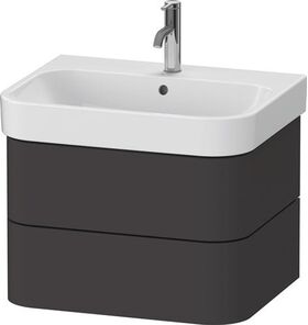 Duravit WTU HAPPY D.2 PLUS 625x490mm 2 Schubk gra s-matt o ES