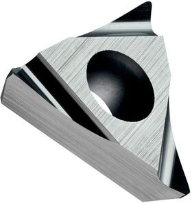 Drehwendeschneidplatte ISO TPGX 090202FR-JZ:TT010 Bohrungs-D. 2,5mm Farbe Grau - VPE: 10