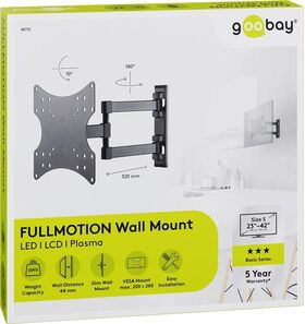 TV-Wandhalterung Basic FULLMOTION (S)- VPE: 1