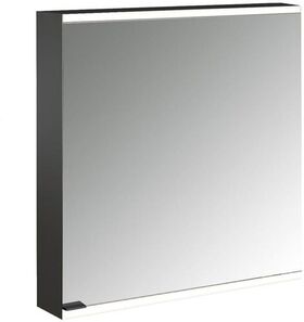 Emco LED-Lichtsp.schr. PRIME 2 FACELIFT AP 600x700mm 1-tü Ans re schwarz/spiegel EMCO
