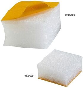 Schaumpads Maße 50x50x25mm weiß stark haftend TRANSPAK - VPE: 2000