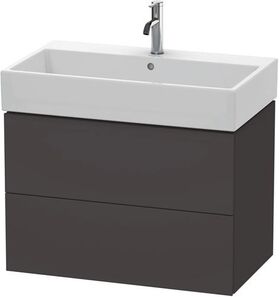 Duravit Waschtischunterbau L-CUBE 544x784x459mm graphit supermatt