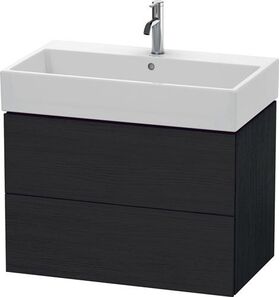 Duravit Waschtischunterbau L-CUBE 544x784x459mm eiche schwarz