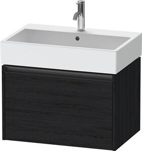 Duravit Waschtischunterbau Ketho.2 684x440x460mm eiche schwarz