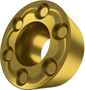 Fräswendeschneidplatte ISO RPEX 1204MOSN-12:M8340 D.4,4mm PVD beschichtet Gold - VPE: 10
