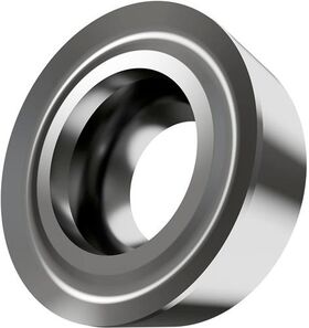 Drehwendeschneidplatte ISO RCGT 0803MOF-AL:HF7 Bohrungs-D. 3,4mm Farbe Silber - VPE: 10