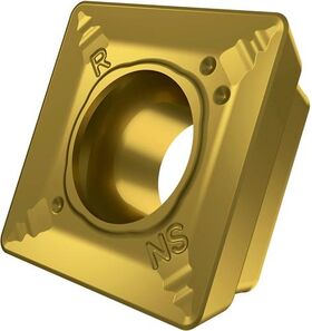 Fräswendeschneidplatte ISO SDMT 120508PR-R:M8340 D.4,4mm PVD beschichtet Gold - VPE: 10