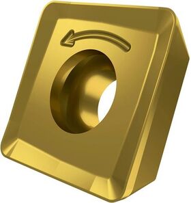 Fräswendeschneidplatte ISO SOMT 09T308-M:M8340 D.3,5mm PVD beschichtet Gold - VPE: 10