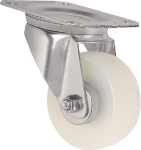 Lenkrolle D.200mm Trgf.350kg PA Platte L135xB110mm TECWERK