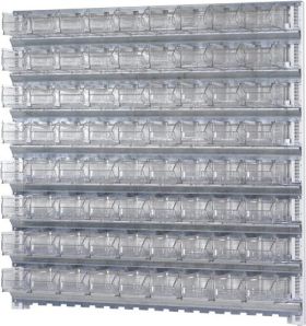 Wandsystem H1000xB1010xTmm STA verz.m.Sichtlagerk.72xMK5 transp.TECWERK