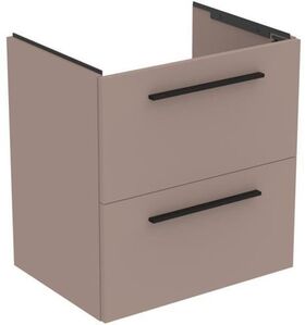 IDS Waschtisch/Möbel-Paket i.life A 60cm, Griff Chrom Greige matt IDEAL STANDARD