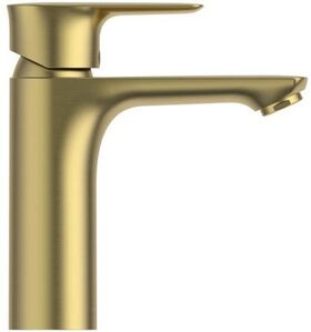 IDS Waschtischarmatur CONNECT AIR gründe ohne Ablaufgarnitur brushed gold IDEAL STANDARD