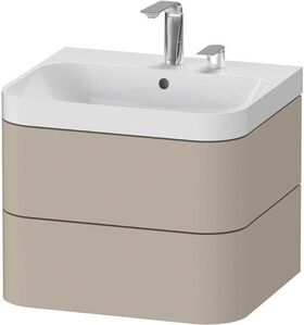 Duravit WTU HAPPY D.2 PLUS 575x490mm m UB 2 HL taupe seidenmatt