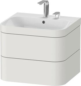 Duravit WTU HAPPY D.2 PLUS 575x490mm m UB 2 HL No weiß seidenmatt