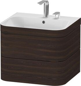 Duravit WTU HAPPY D.2 PLUS 575x490mm m UB 2 HL nussbaum gebürstet
