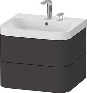 Duravit WTU HAPPY D.2 PLUS 575x490mm m UB 2 HL graphit supermatt