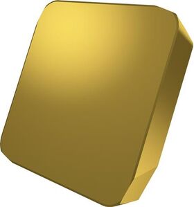 Fräswendeschneidplatte ISO SPKN 1504EDSR:M8340 Tiefe 13mm PVD beschichtet Gold - VPE: 10