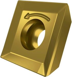 Fräswendeschneidplatte ISO SOMT 09T304-P:M8340 D.3,5mm PVD beschichtet Gold - VPE: 10