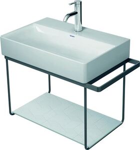 Duravit Metallkonsole DURASQUARE wandh für Waschtisch 235660 schwarz matt