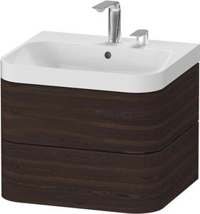 Duravit WTU HAPPY D.2 PLUS 575x490mm m UB 2 HL nussbaum gebürstet