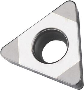 Drehwendeschneidplatte ISO TCGW 110204E-C:TB310 D. 2,9mm Farbe Silber-Schwarz - VPE: 2