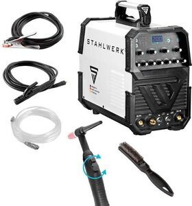 Inverterschweißgerät AC/DC WIG 200 Puls ST IGBT luftg.3m Einzelg.m.Zub.STAHLWERK
