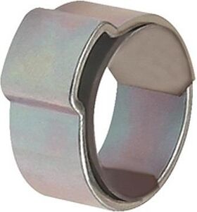 Schlauchklemme 1-Ohr STA glanzverz.(W1) m.Einlagering Ber.7,5-8,5mm 50St./Beutel