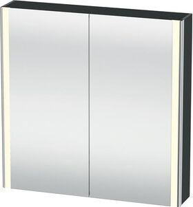 Duravit Spiegelschrank XSQUARE 800x800x156mm, 27 W graphit matt