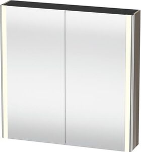 Duravit Spiegelschrank XSQUARE 800x800x156mm 27 W fla grey hochglanz