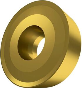 Drehwendeschneidplatte ISO RCMX 2507MO-RF1:T8345 D.7,2mm PVD beschichtet Gold - VPE: 10