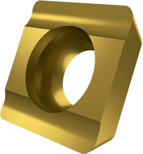 Fräswendeschneidplatte ISO SDEX 090308FN-74:M8330 D.4,4mm PVD beschichtet Gold - VPE: 10