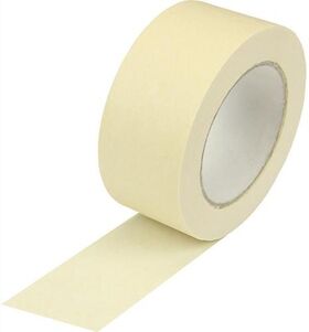 Kreppband Breite 50mm Länge 50m Stärke 125µ chamois flachkrepp TRANSPAK - VPE: 24