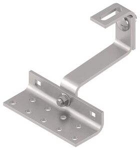 Dachhaken WS 9525 B.138mm S.5mm VA blk sandgestrahlt Löcher 9 WASI