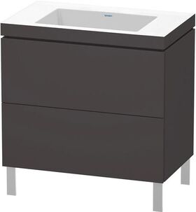 Duravit Waschtischunterbau L-CUBE m WT Vero Air 698x800x480mm o HL gra sma