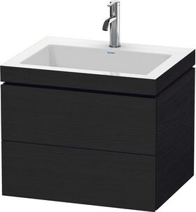 Duravit Waschtischunterbau L-CUBE m WT Vero Air 500x600x480mm 1 HL Ei sw