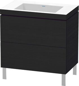 Duravit Waschtischunterbau L-CUBE m WT Vero Air 698x800x480mm o HL Ei sw