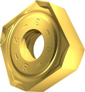 Fräswendeschneidplatte ISO SNMX 170508SR-R:M8330 D.5,7mm PVD beschichtet Gold - VPE: 10