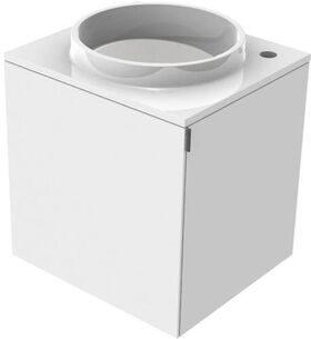 Emco Gäste-Waschtisch EVO 450x400x508mm G. re Bohrung re optiwhite EMCO