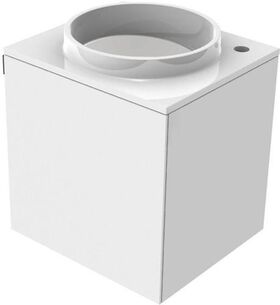 Emco Gäste-Waschtisch EVO 450x400x508mm G. li Bohrung re optiwhite EMCO
