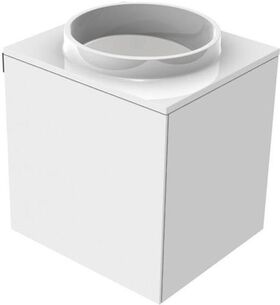 Emco Gäste-Waschtisch EVO 450x400x508mm Gri li o Bohrung optiwhite EMCO