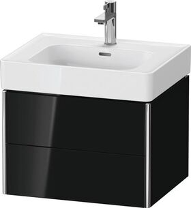 Duravit Waschtischunterbau XSQUARE 584x397x470mm sw hgl o ES