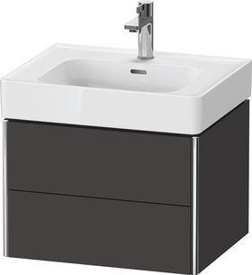 Duravit Waschtischunterbau XSQUARE 584x397x470mm gra s-matt o ES