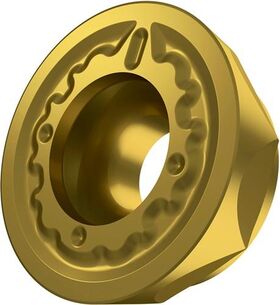 Fräswendeschneidplatte ISO RCMT 1606MOSN-R:M8330 D.5,5mm PVD beschichtet Gold - VPE: 10