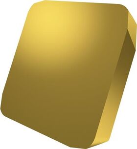 Fräswendeschneidplatte ISO SPKN 1504EDER:M8330 Tiefe 13mm PVD beschichtet Gold - VPE: 10