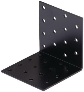 Lochplattenwinkel ETA-08/0165 H80xB80xS2,5mm STA roh,verzinkt,schwarz ku.-besch.
