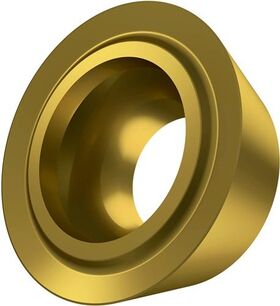 Fräswendeschneidplatte ISO RDET 0802MOSN:M8340 D.3,4mm PVD beschichtet Gold - VPE: 10