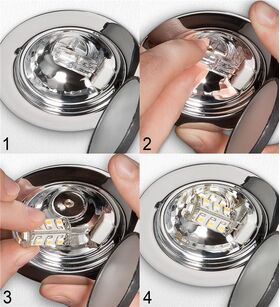 LED Kompaktlampe, 1,1 W, warmweiß- VPE: 1