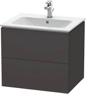 Duravit Waschtischunterbau L-CUBE 620x481x550mm graphit supermatt